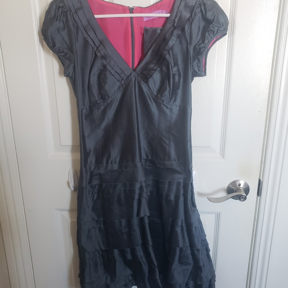 Calypso Grey Silk Dress Size S